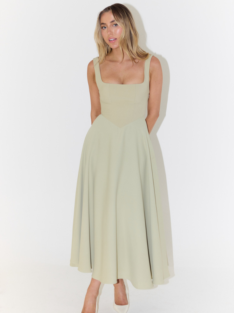 Melisa™ | Vestido midi elegante con silueta favorecedora